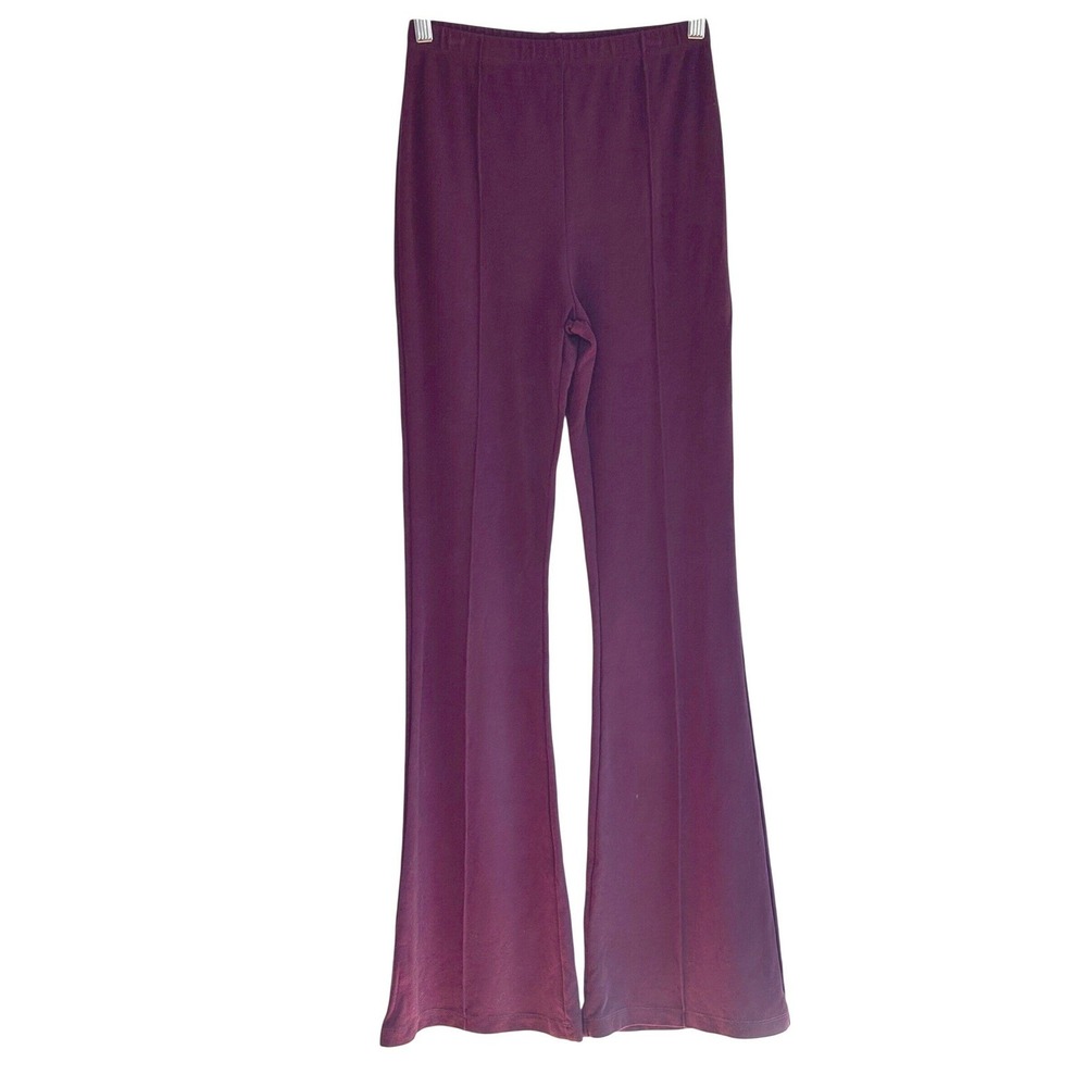 SABLYN Women Bailey Burgundy Flare Pants‎ Size S Tencel Elastane